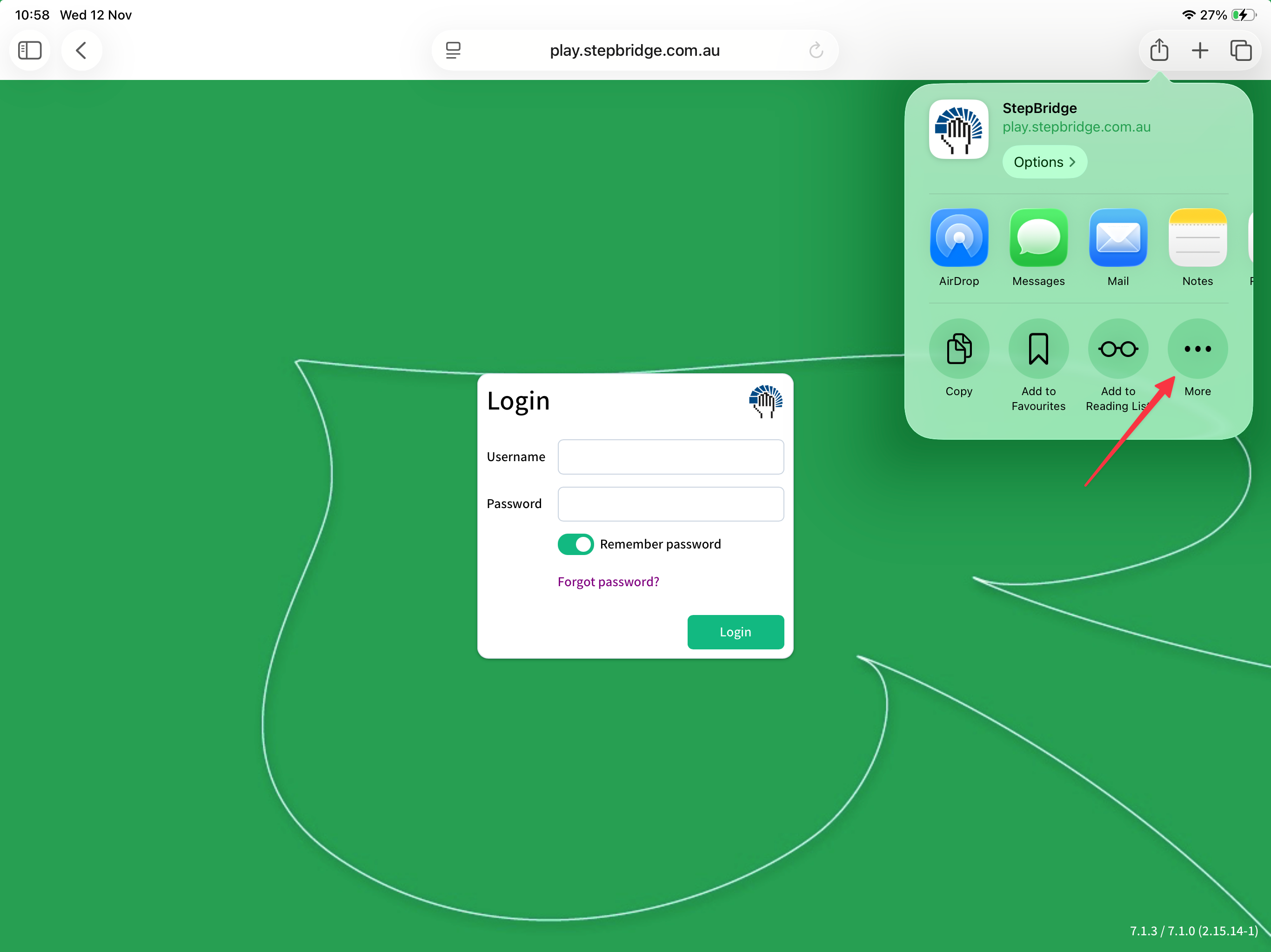 iPad add to homescreen